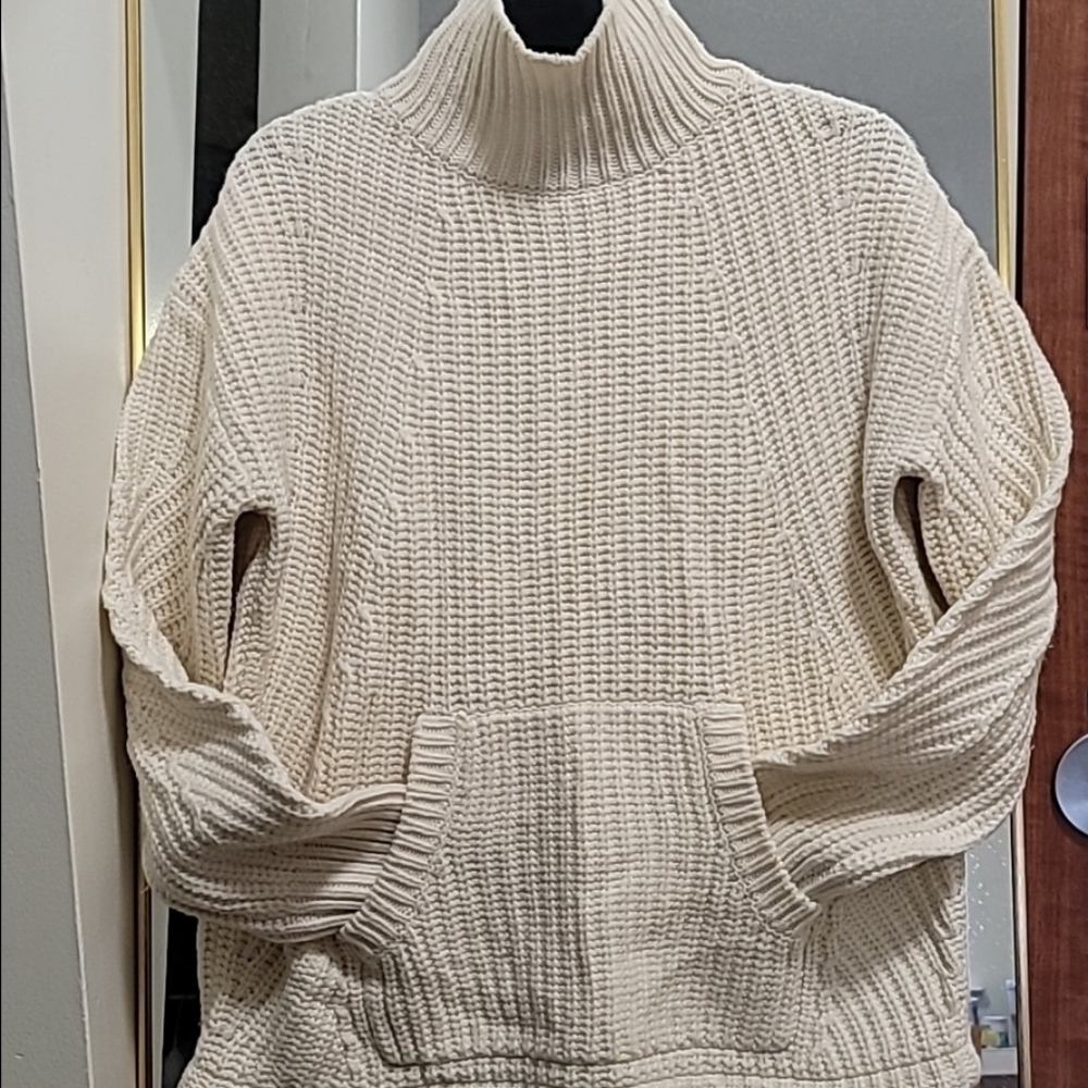 J. Crew Merino Wool Blend Mock Neck Sweater